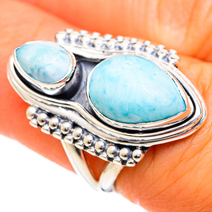Larimar Rings handcrafted by Ana Silver Co - RING108626