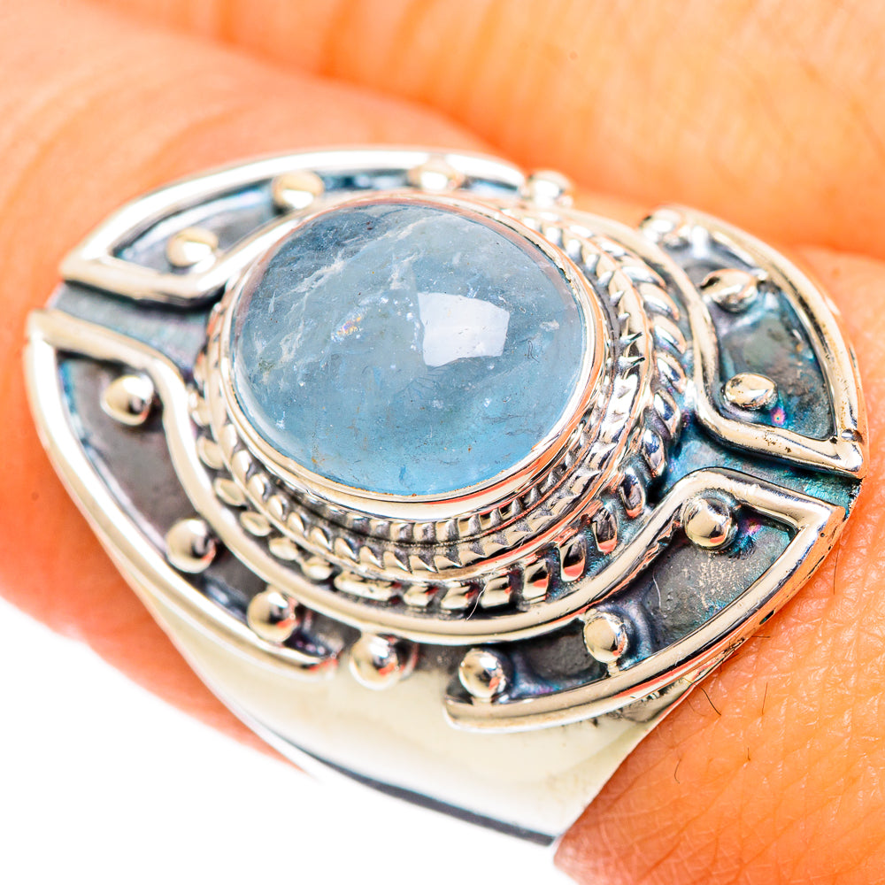 Aquamarine Rings handcrafted by Ana Silver Co - RING108627