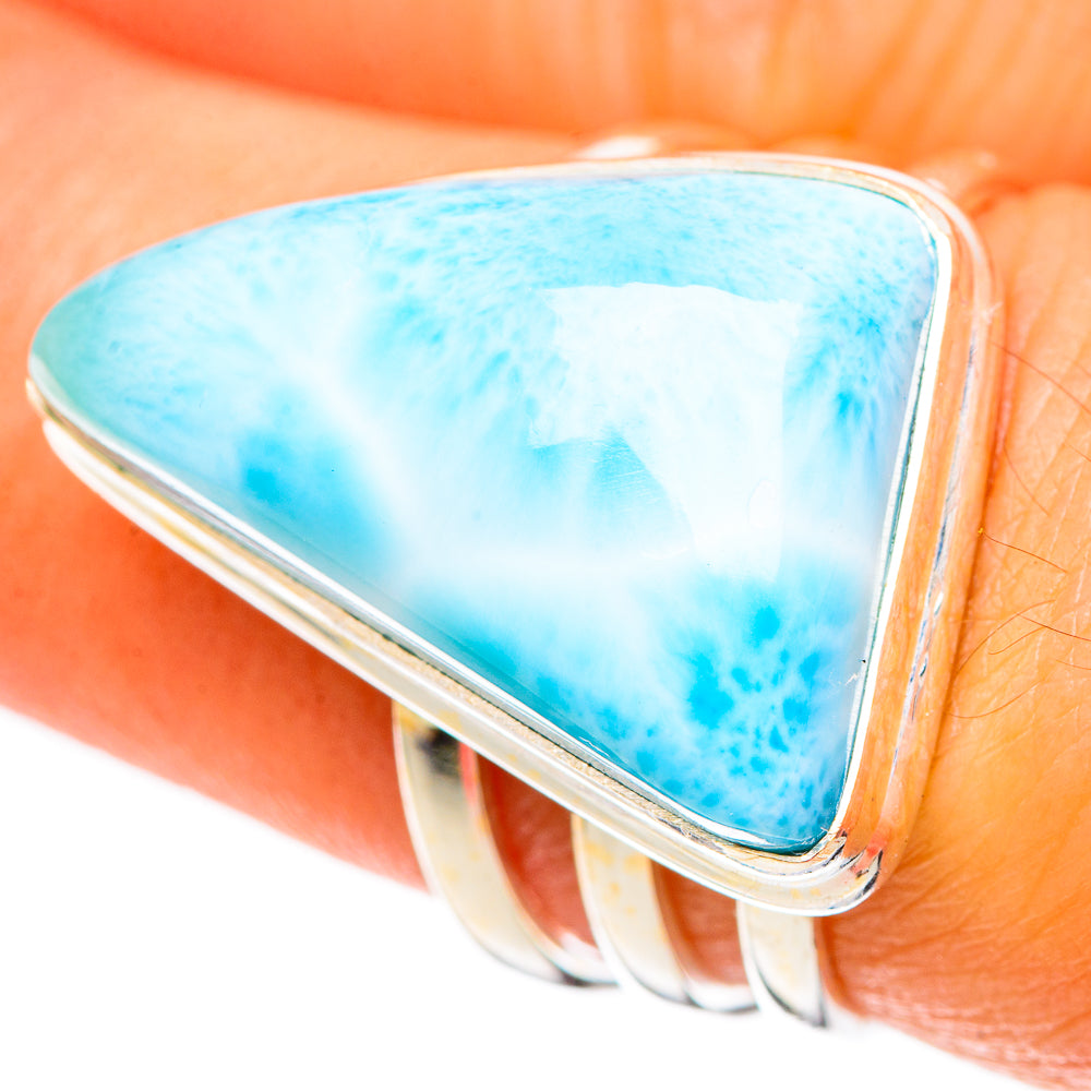 Larimar Rings handcrafted by Ana Silver Co - RING108629