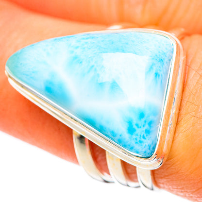Larimar Rings handcrafted by Ana Silver Co - RING108629