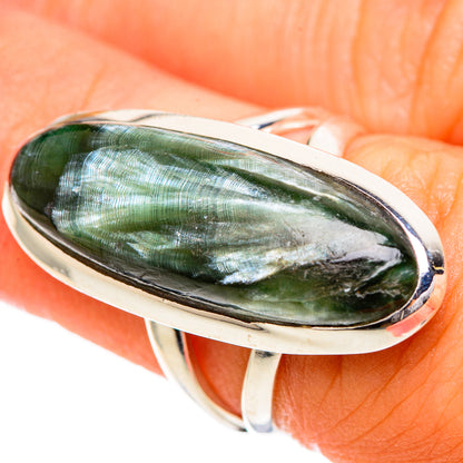Seraphinite Rings handcrafted by Ana Silver Co - RING108637