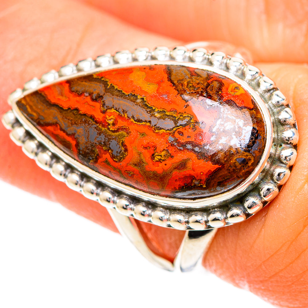Moroccan Agate Rings handcrafted by Ana Silver Co - RING108640