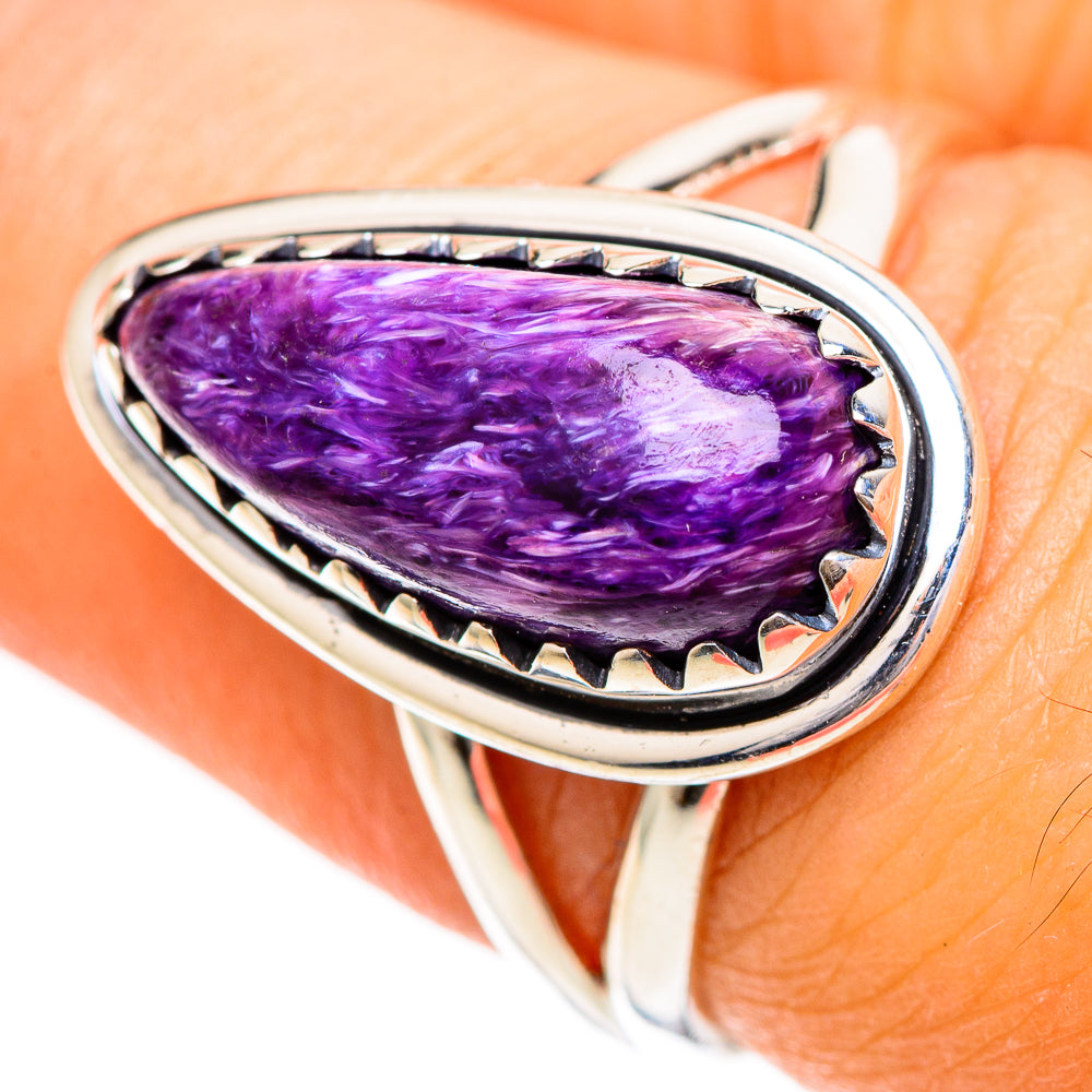 Charoite Rings handcrafted by Ana Silver Co - RING108648
