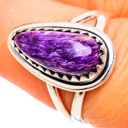 Charoite Rings handcrafted by Ana Silver Co - RING108648