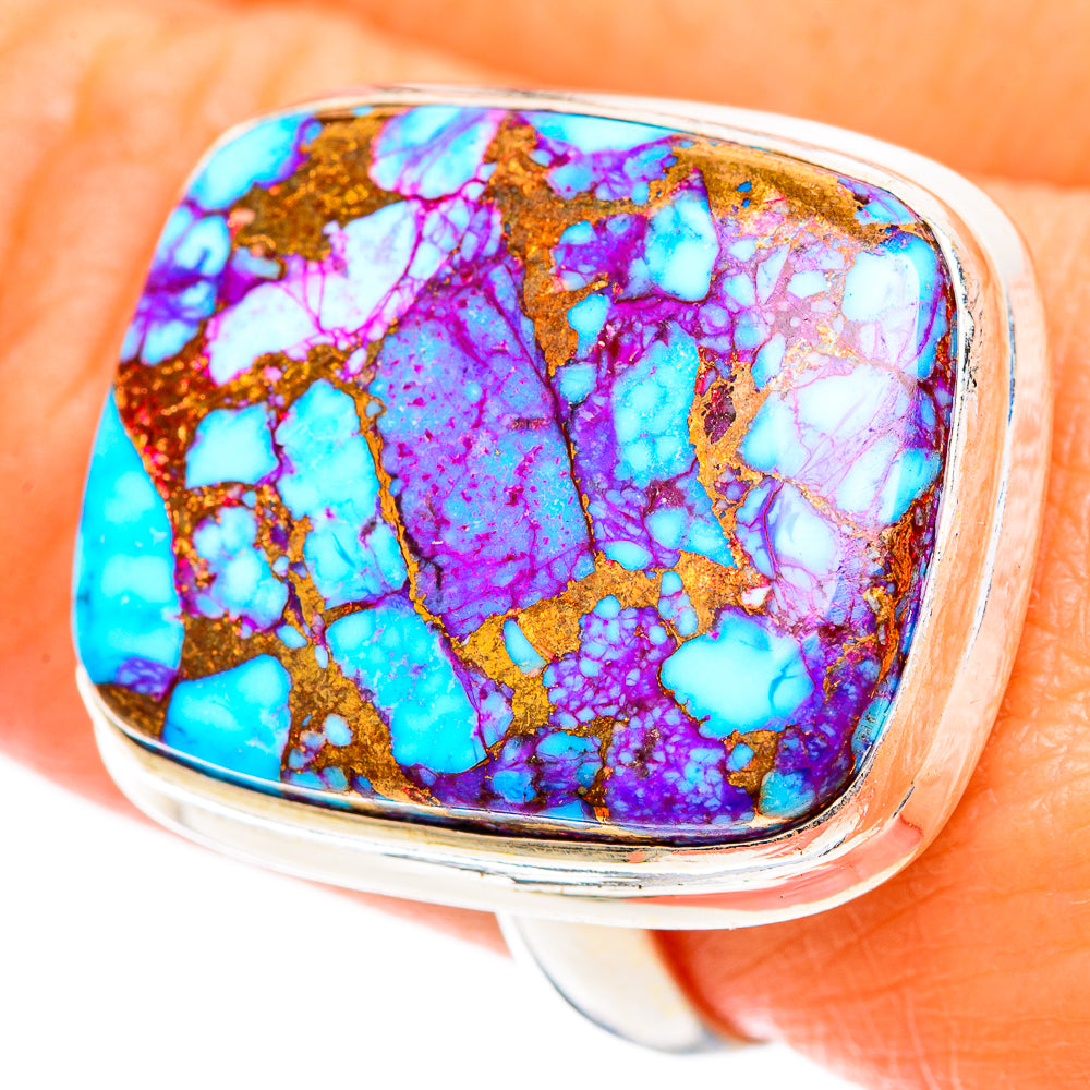 Spiny Oyster Turquoise Rings handcrafted by Ana Silver Co - RING108649