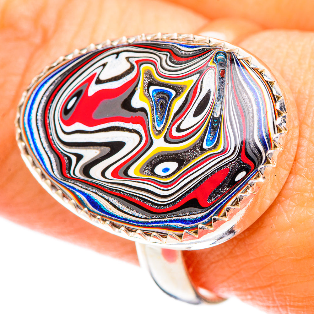 Fordite Rings handcrafted by Ana Silver Co - RING108658