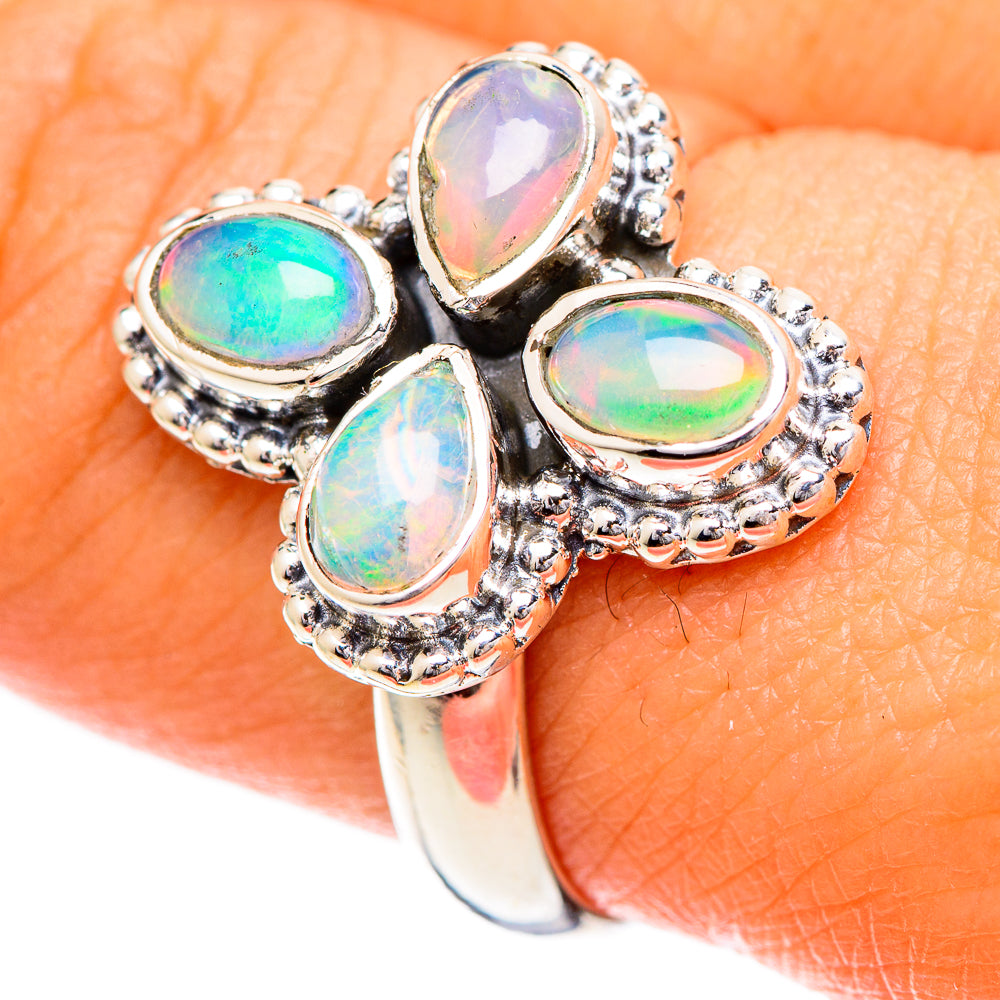 Ethiopian Opal Rings handcrafted by Ana Silver Co - RING108660