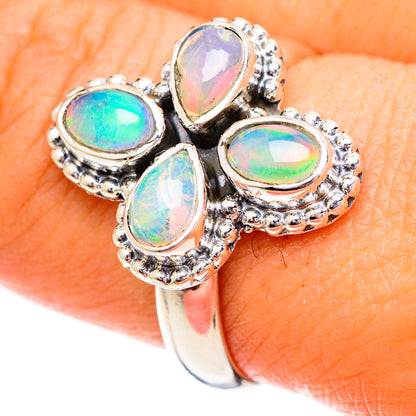 Ethiopian Opal Rings handcrafted by Ana Silver Co - RING108660
