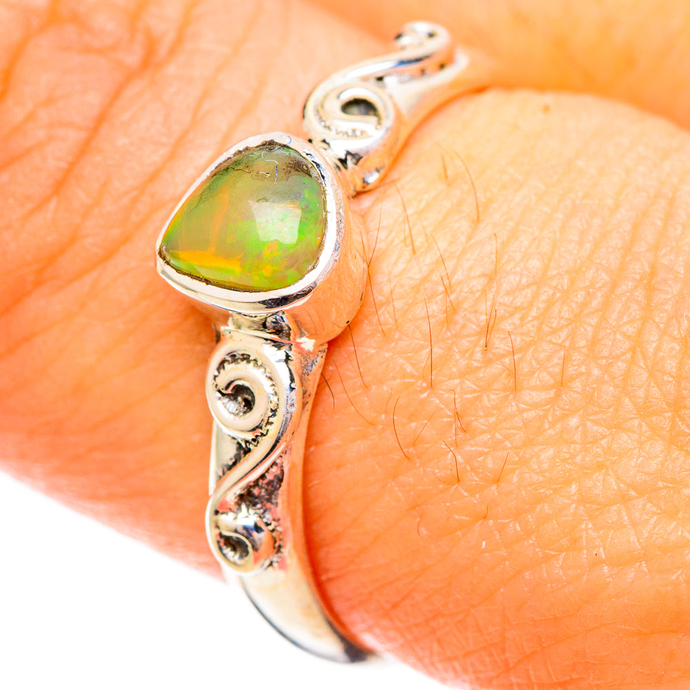 Ethiopian Opal Rings handcrafted by Ana Silver Co - RING108661
