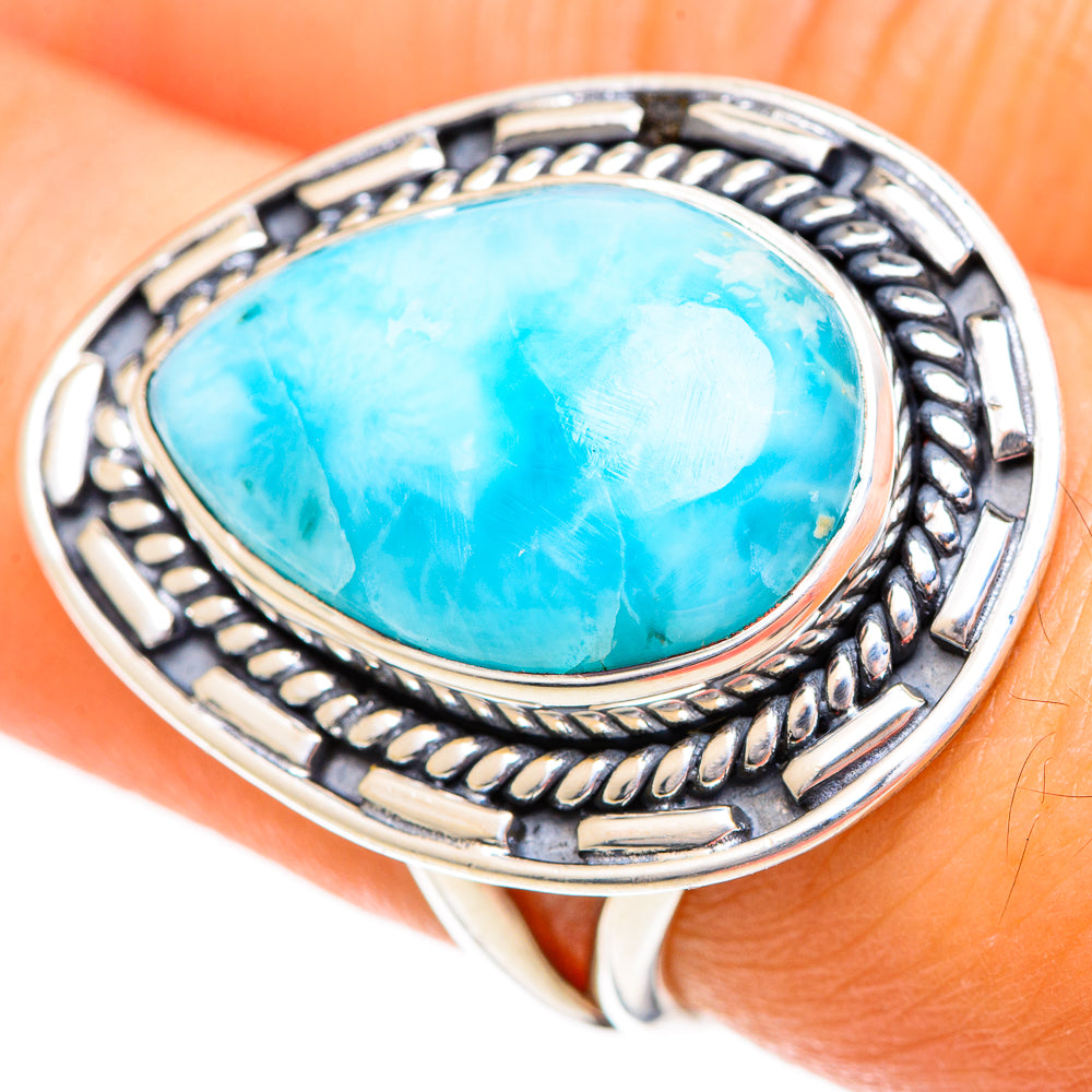 Larimar Rings handcrafted by Ana Silver Co - RING108662