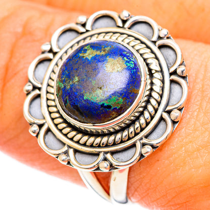 Azurite Rings handcrafted by Ana Silver Co - RING108667