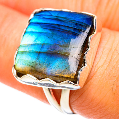 Labradorite Rings handcrafted by Ana Silver Co - RING108669