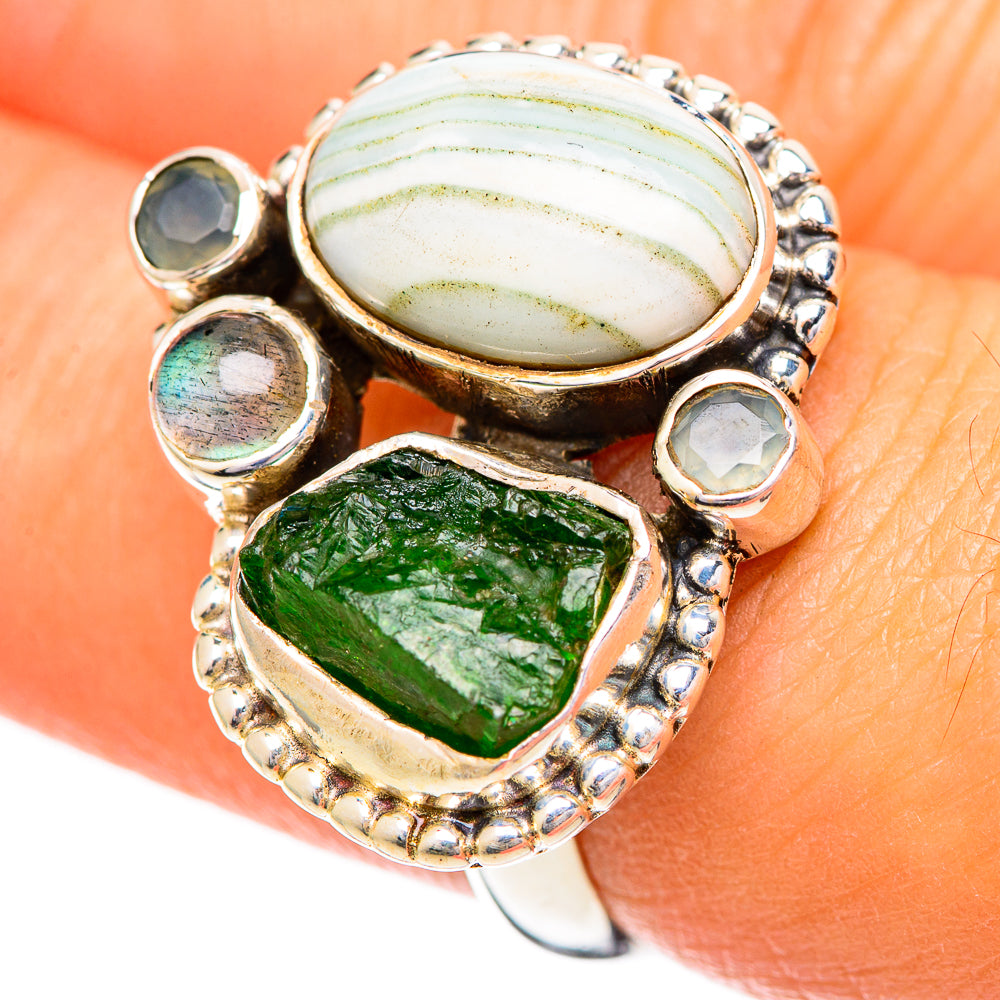 Ocean Jasper Rings handcrafted by Ana Silver Co - RING108673