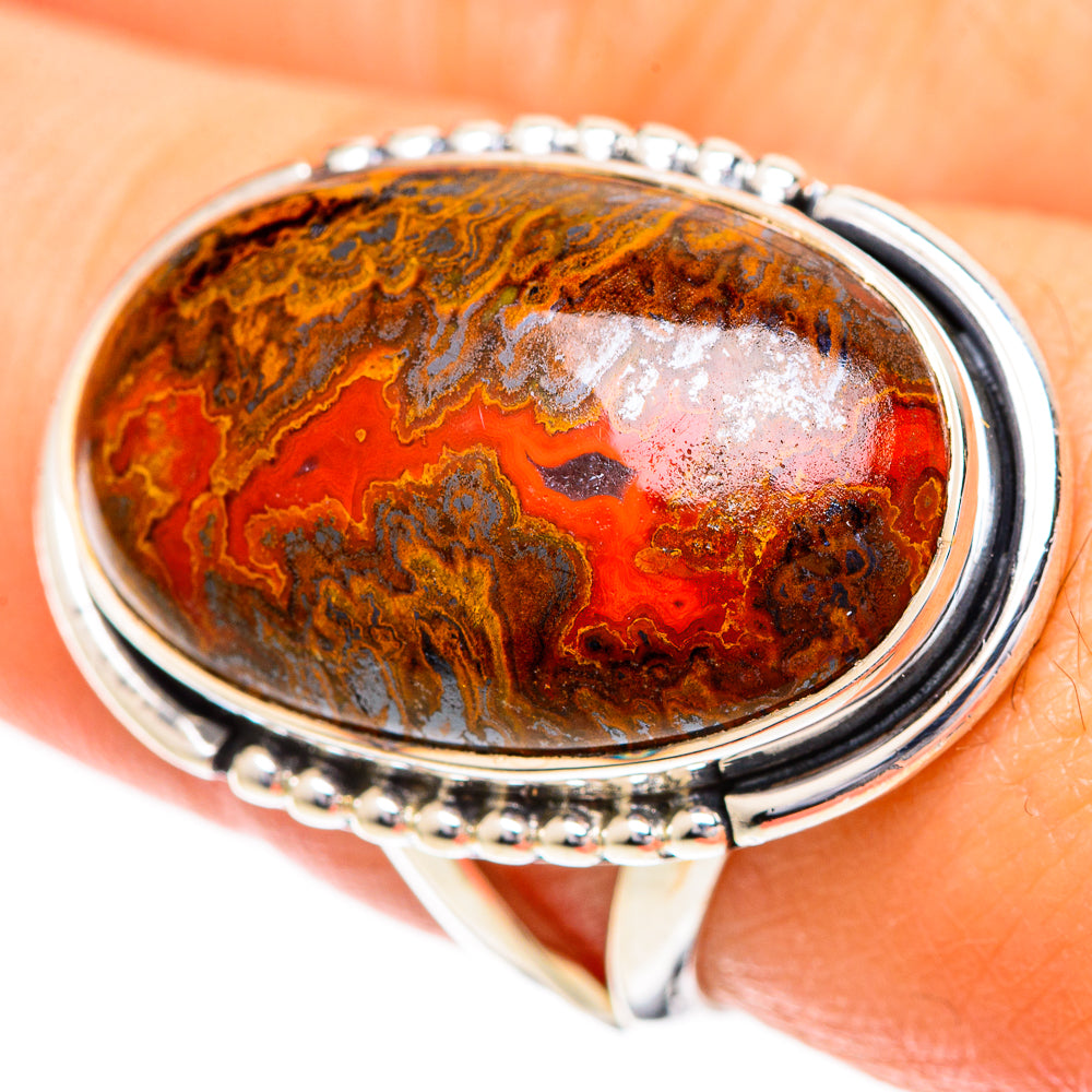 Moroccan Agate Rings handcrafted by Ana Silver Co - RING108675