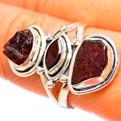 Garnet Rings handcrafted by Ana Silver Co - RING108682