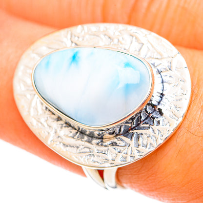 Larimar Rings handcrafted by Ana Silver Co - RING108701