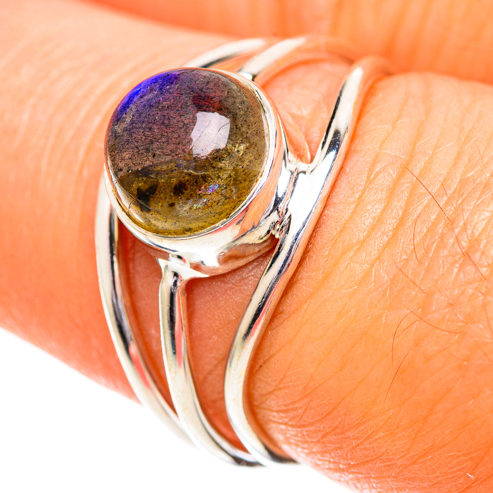 Labradorite Rings handcrafted by Ana Silver Co - RING108702