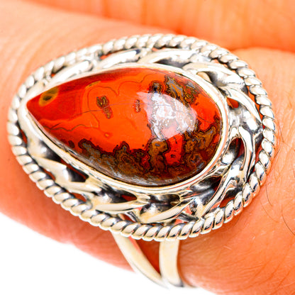 Moroccan Agate Rings handcrafted by Ana Silver Co - RING108712