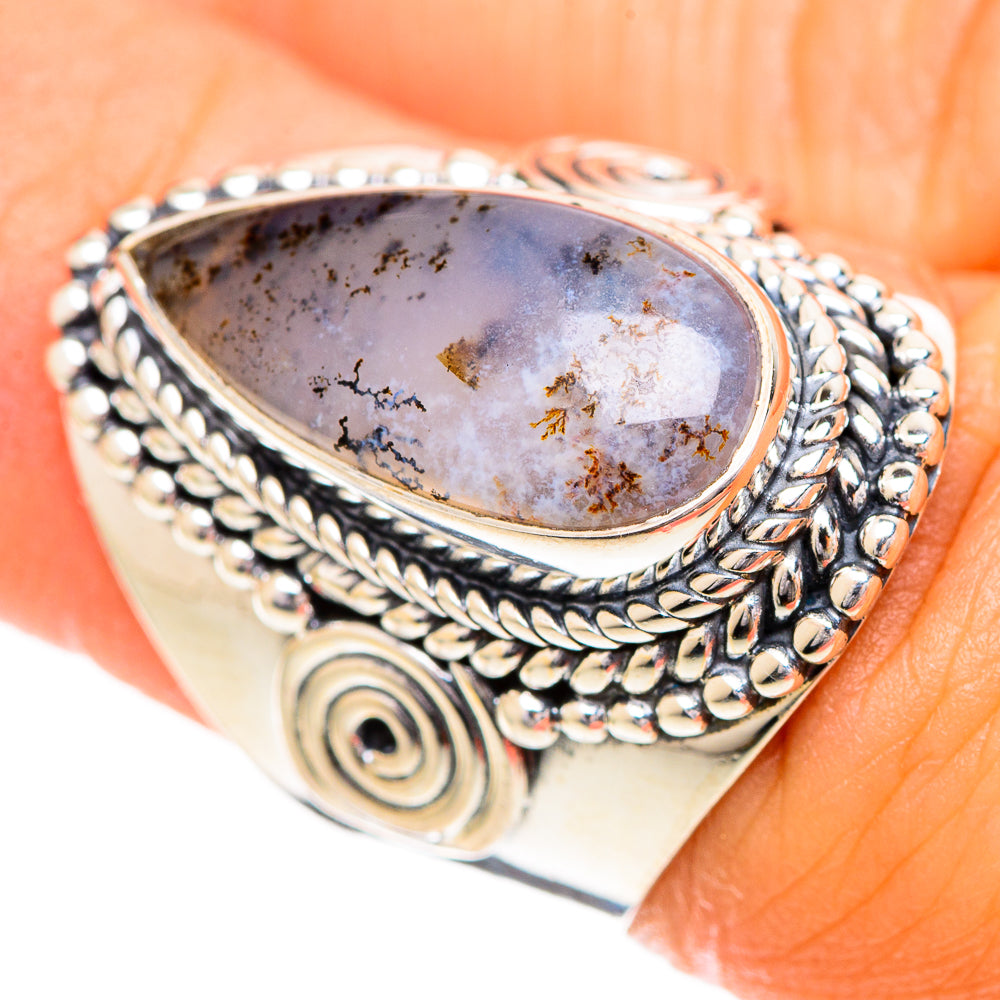 Dendritic Opal Rings handcrafted by Ana Silver Co - RING108725