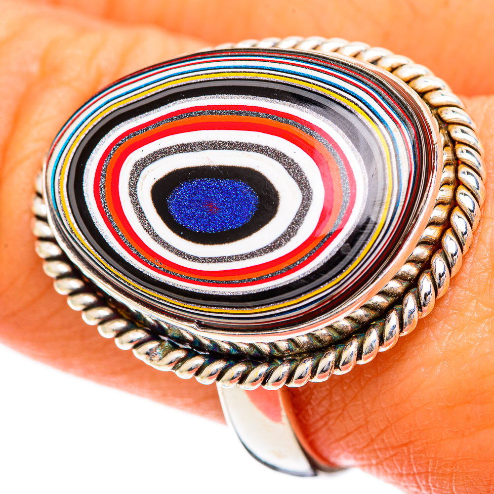 Fordite Rings handcrafted by Ana Silver Co - RING108729