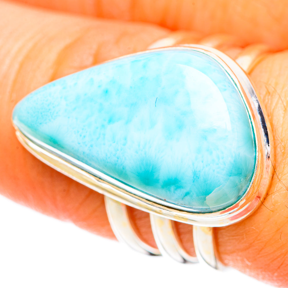 Larimar Rings handcrafted by Ana Silver Co - RING108730