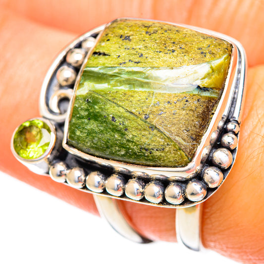 Rainforest Jasper Rings handcrafted by Ana Silver Co - RING108740