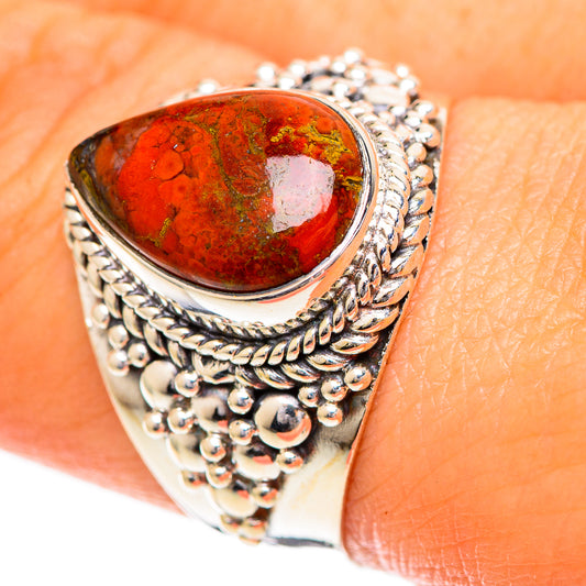 Bloodstone Rings handcrafted by Ana Silver Co - RING108743