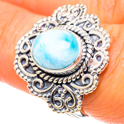 Larimar Rings handcrafted by Ana Silver Co - RING108767