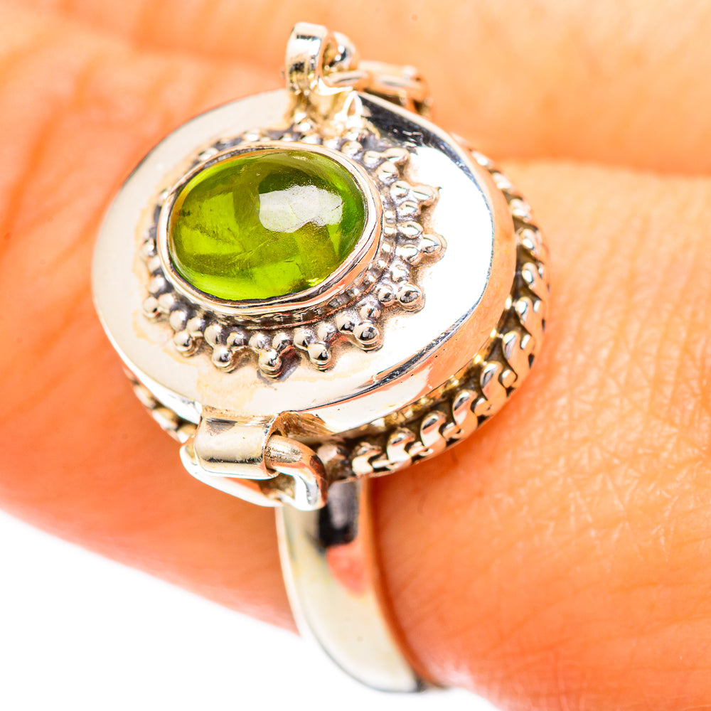 Green Tourmaline Rings handcrafted by Ana Silver Co - RING108770