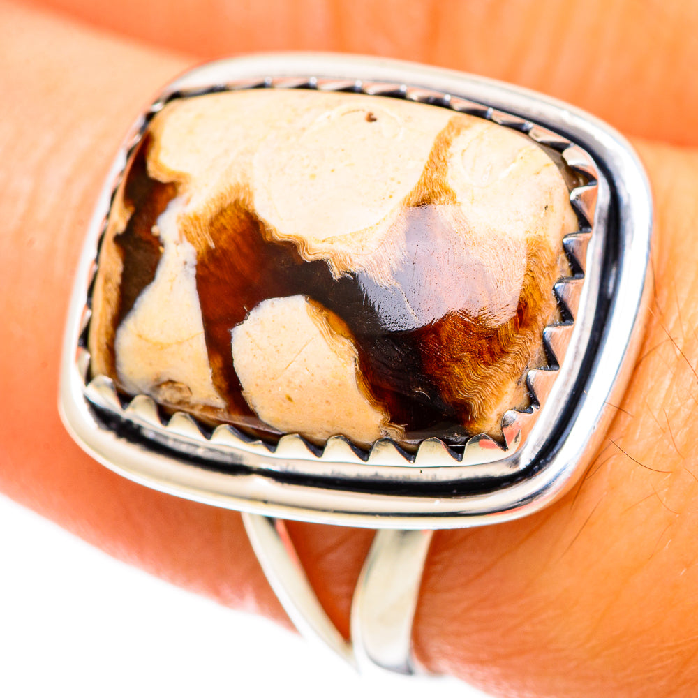 Peanut Wood Jasper Rings handcrafted by Ana Silver Co - RING108772
