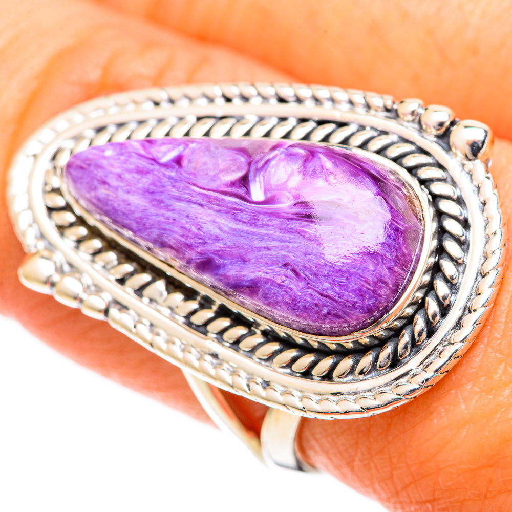 Charoite Rings handcrafted by Ana Silver Co - RING108779