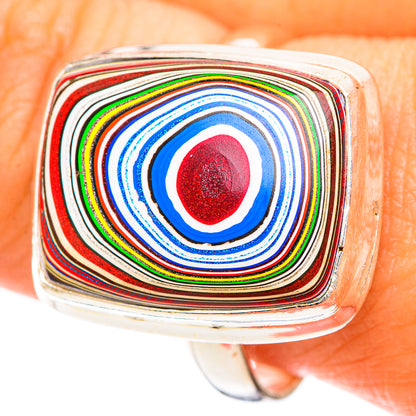 Fordite Rings handcrafted by Ana Silver Co - RING108788