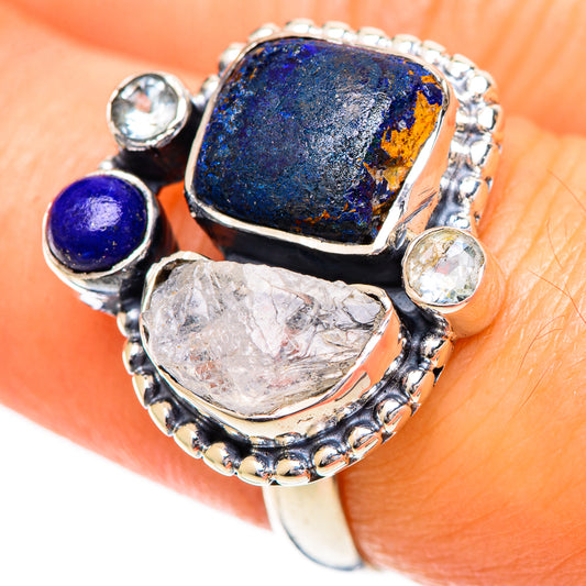 Azurite Rings handcrafted by Ana Silver Co - RING108793