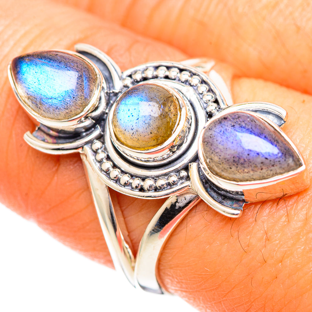 Labradorite Rings handcrafted by Ana Silver Co - RING108795