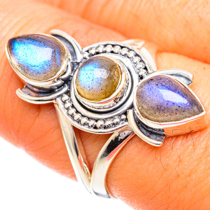 Labradorite Rings handcrafted by Ana Silver Co - RING108795