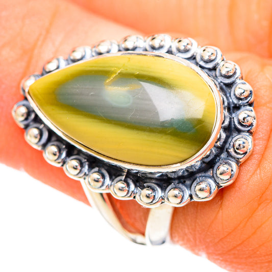 Polychrome Jasper Rings handcrafted by Ana Silver Co - RING108797