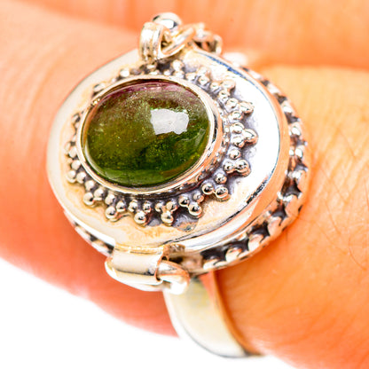 Green Tourmaline Rings handcrafted by Ana Silver Co - RING108799