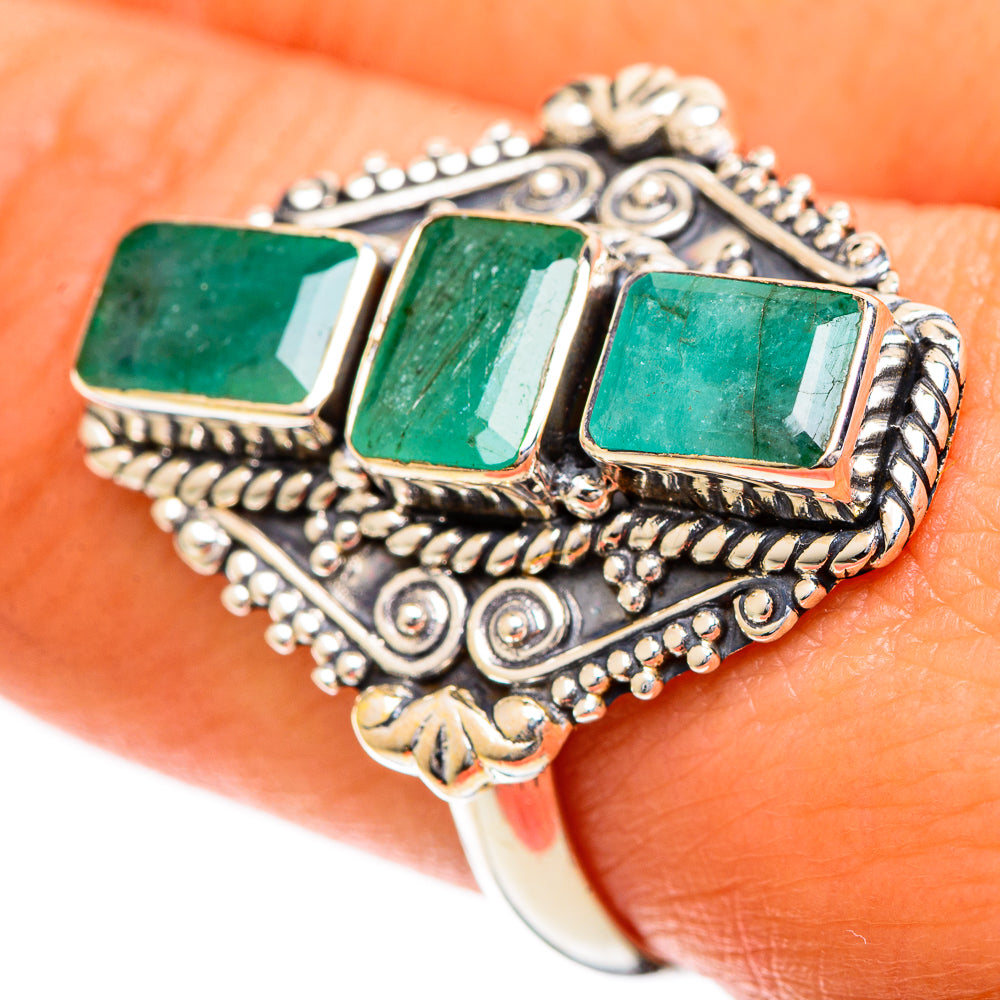 Emerald Rings handcrafted by Ana Silver Co - RING108800