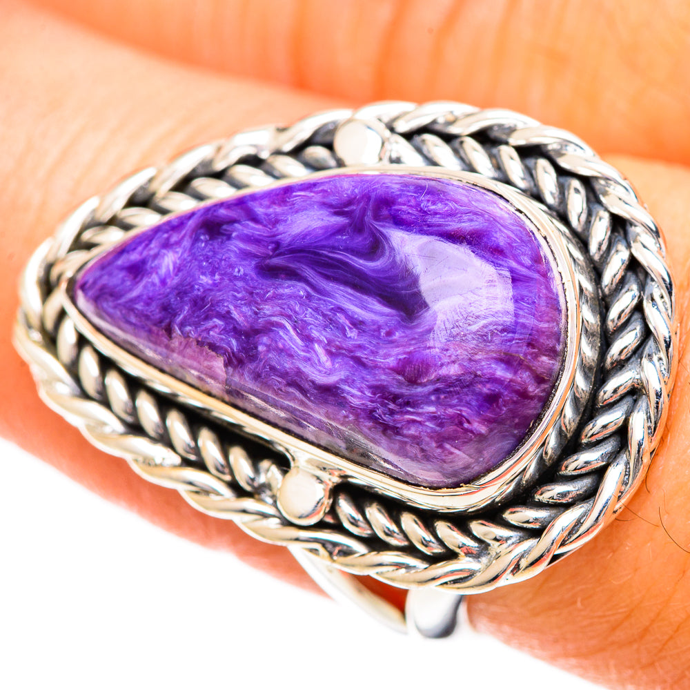 Charoite Rings handcrafted by Ana Silver Co - RING108806
