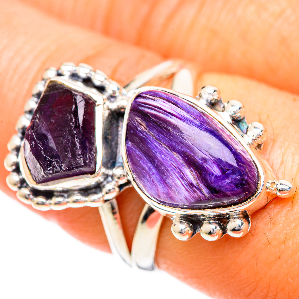 Charoite Rings handcrafted by Ana Silver Co - RING108808
