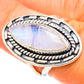 Rainbow Moonstone Rings handcrafted by Ana Silver Co - RING108817