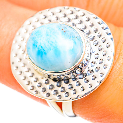 Larimar Rings handcrafted by Ana Silver Co - RING108823