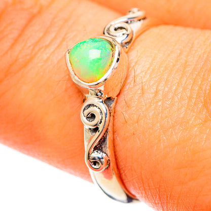 Ethiopian Opal Rings handcrafted by Ana Silver Co - RING108824