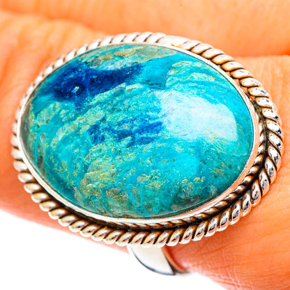 Chrysocolla Rings handcrafted by Ana Silver Co - RING108827