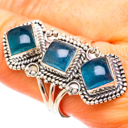 Blue Fluorite Rings handcrafted by Ana Silver Co - RING108829
