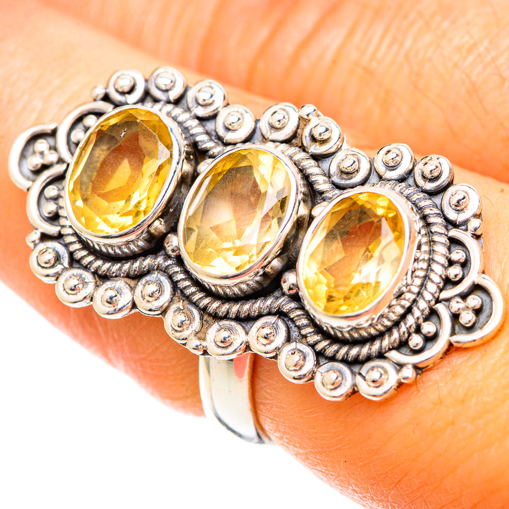 Citrine Rings handcrafted by Ana Silver Co - RING108843
