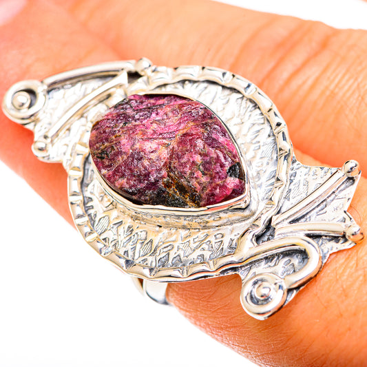 Russian Eudialyte Rings handcrafted by Ana Silver Co - RING108845