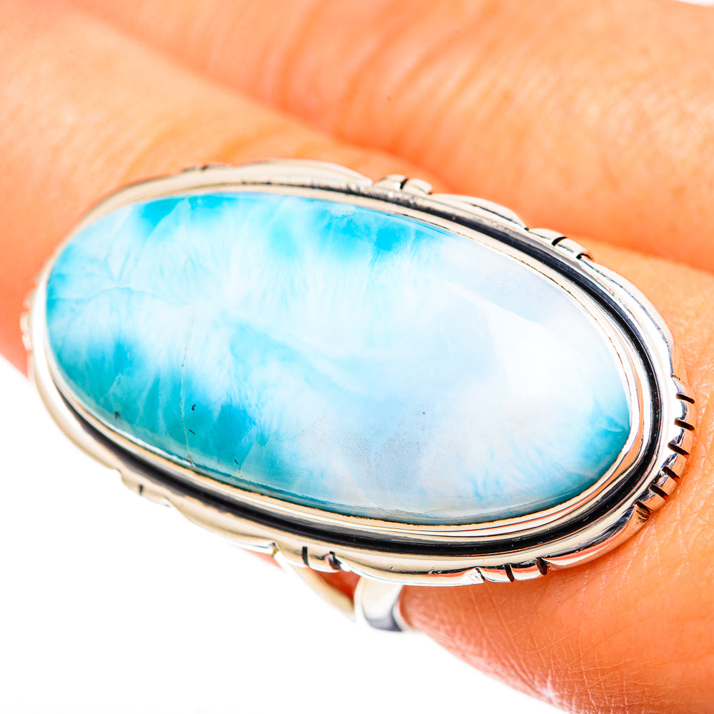 Larimar Rings handcrafted by Ana Silver Co - RING108864