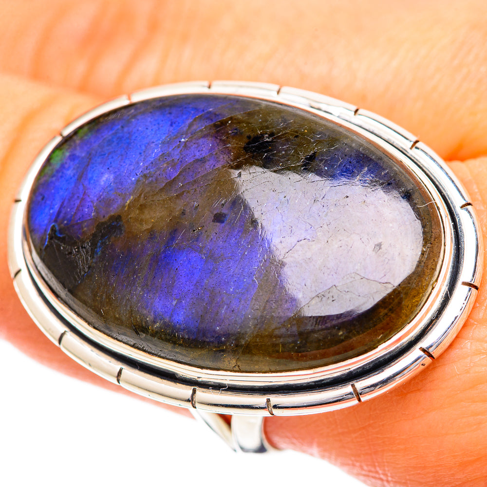 Labradorite Rings handcrafted by Ana Silver Co - RING108865