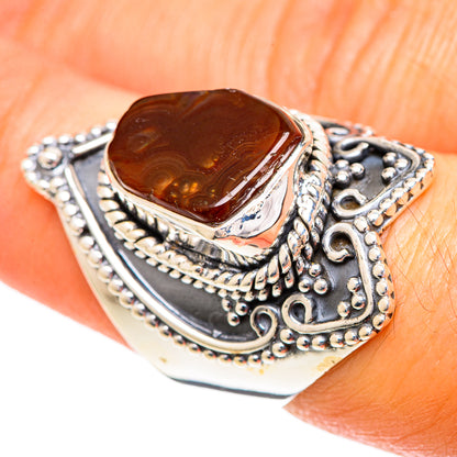 Mexican Fire Agate Rings handcrafted by Ana Silver Co - RING108875